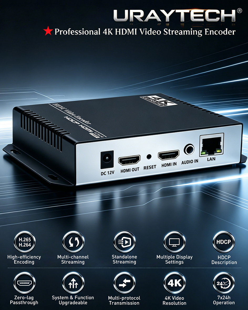 URayCoder H.265 H.264 ライブ HDMIビデオエンコーダー Amazon.com: URayCoder H.265 H.264 IP Video Decoder - HDMI VGA CVBS