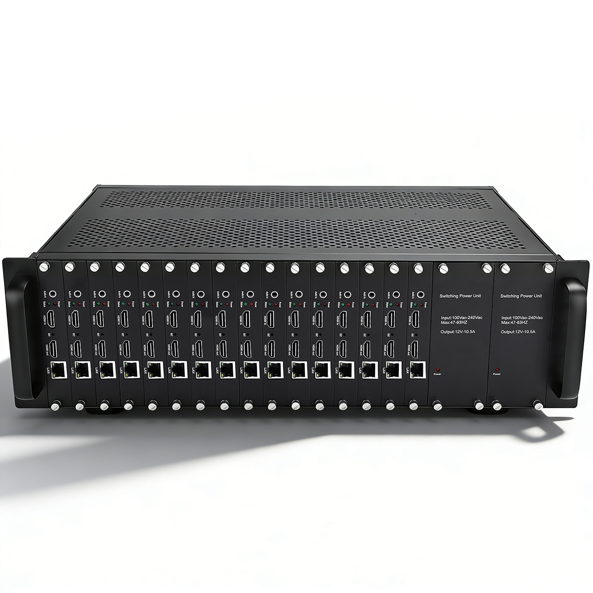 BEST GENERATION 3CD＋4Blu-ray 3U Rack 16 Channels 4K HDMI Video Encoder with 4K HDMI Loop Out