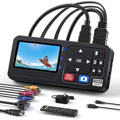 Mini HDMI + VGA + CVBS + YPbPr Video Recorder Box Supports Live Preview