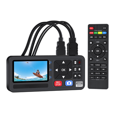 Mini HDMI + VGA + CVBS + YPbPr Video Recorder Box Supports Live Preview